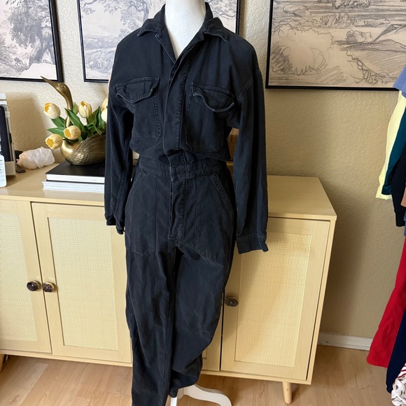 CITIZENS OF HUMANITY Surplus Black Wash Denim Jumpsuit Size XS - Picture 3 of 9